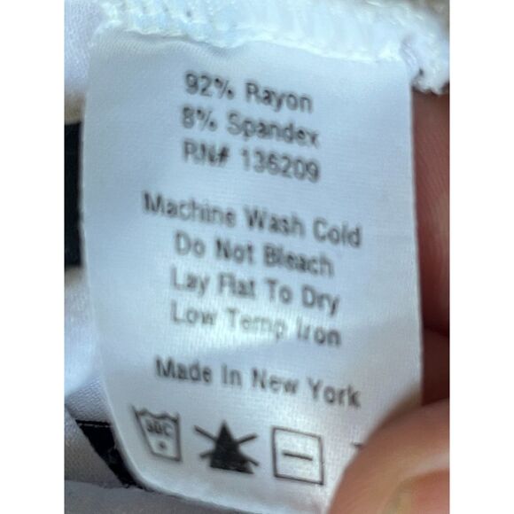 HATCH Maternity Black White Stripe Long Sleeve Rayon Midi Dress  Women's Size 1 - Picture 5 of 10